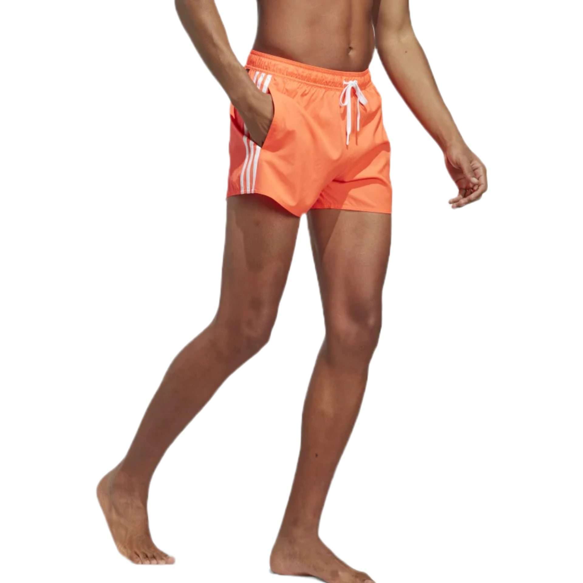 Adidas 3-Stripes CLX Swim Shorts - Men's Athletic Swimwear