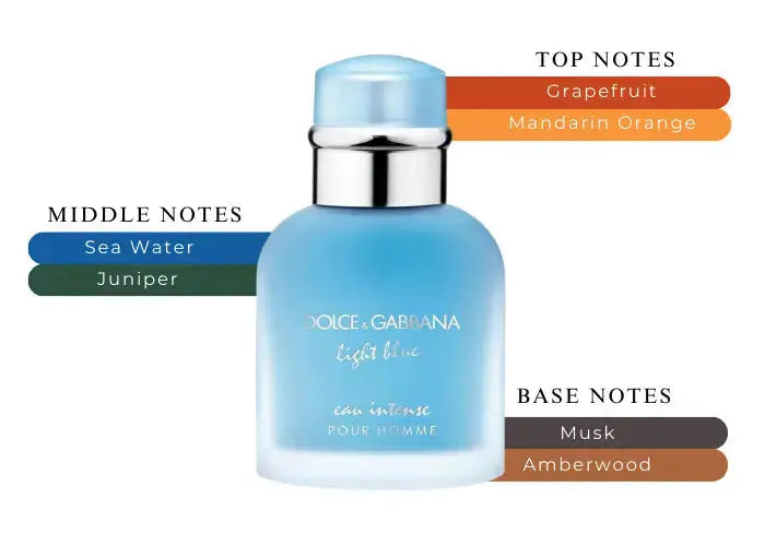 Dolce & Gabbana Light Blue Eau Intense for Men - 3.3 oz